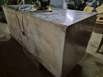 Retro Banco Frigo in Acciaio Professionale Usato  Lungo 172,5cm