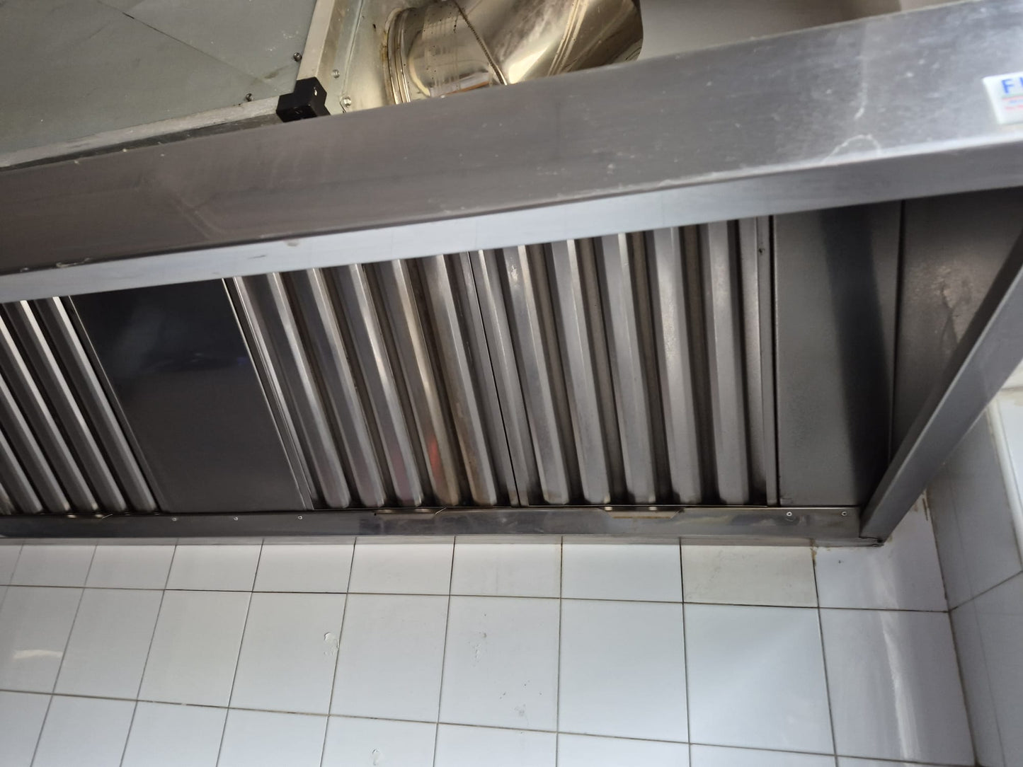 Cappa Professionale in Acciaio Usata 220*90