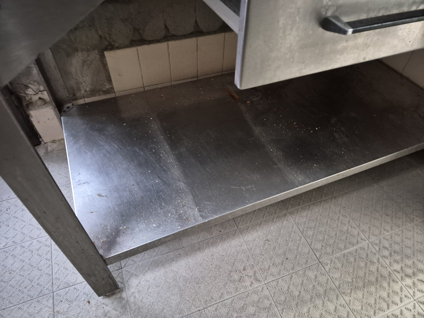 Tavolo Bancone in Acciaio Professionale usato 140*70