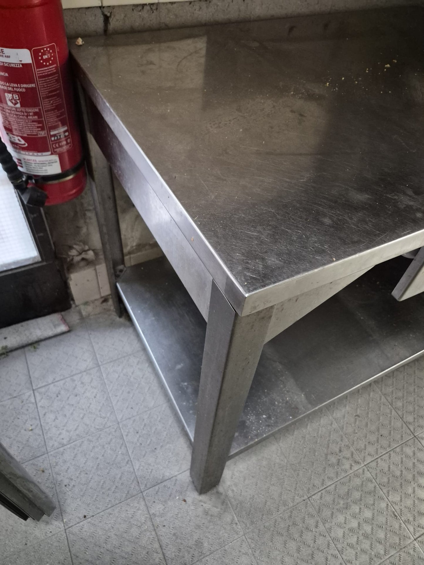 Tavolo Bancone in Acciaio Professionale usato 140*70