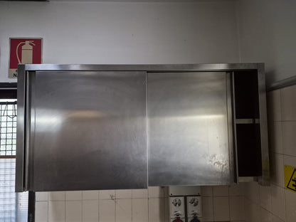 Pensile in Acciaio con Ante Scorrevoli lungo 140cm usato