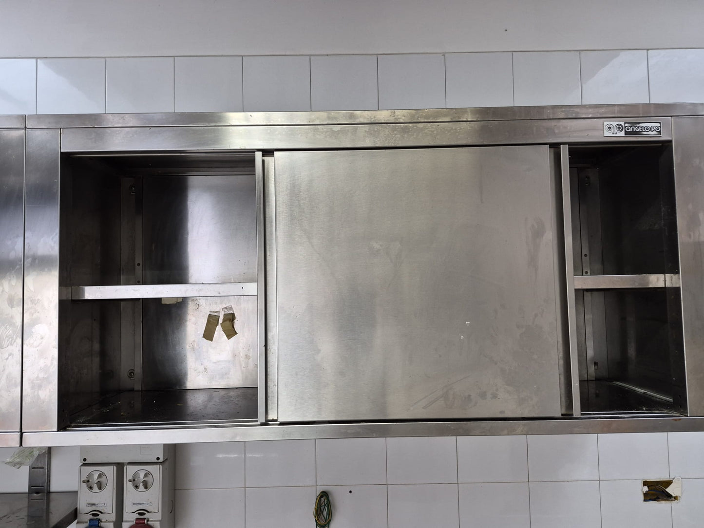 Due Pensili in Acciaio usati 140*43