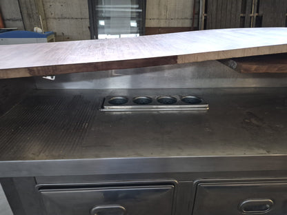 Bancobar Bancone Bar stile Rustico completo di Frigo Usato Lungo 378cm