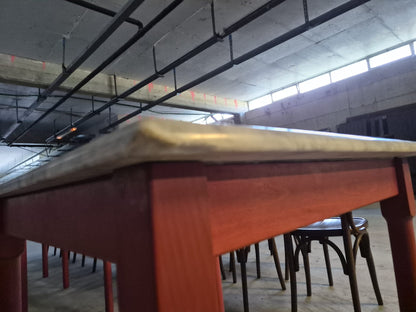 7 Tavoli con Piano in Marmo e 19 sedie Usate