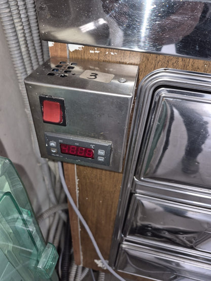 Banco Frigo bar in acciai professionale con motore esterno