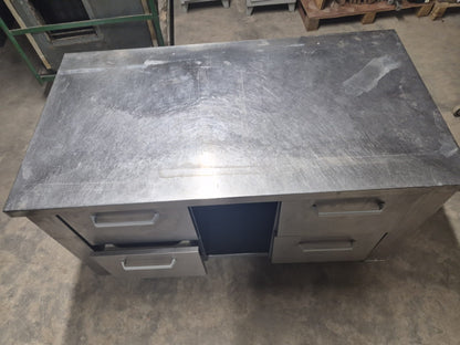 Bancone in Acciaio Professionale con cassetti 130*70 Usato