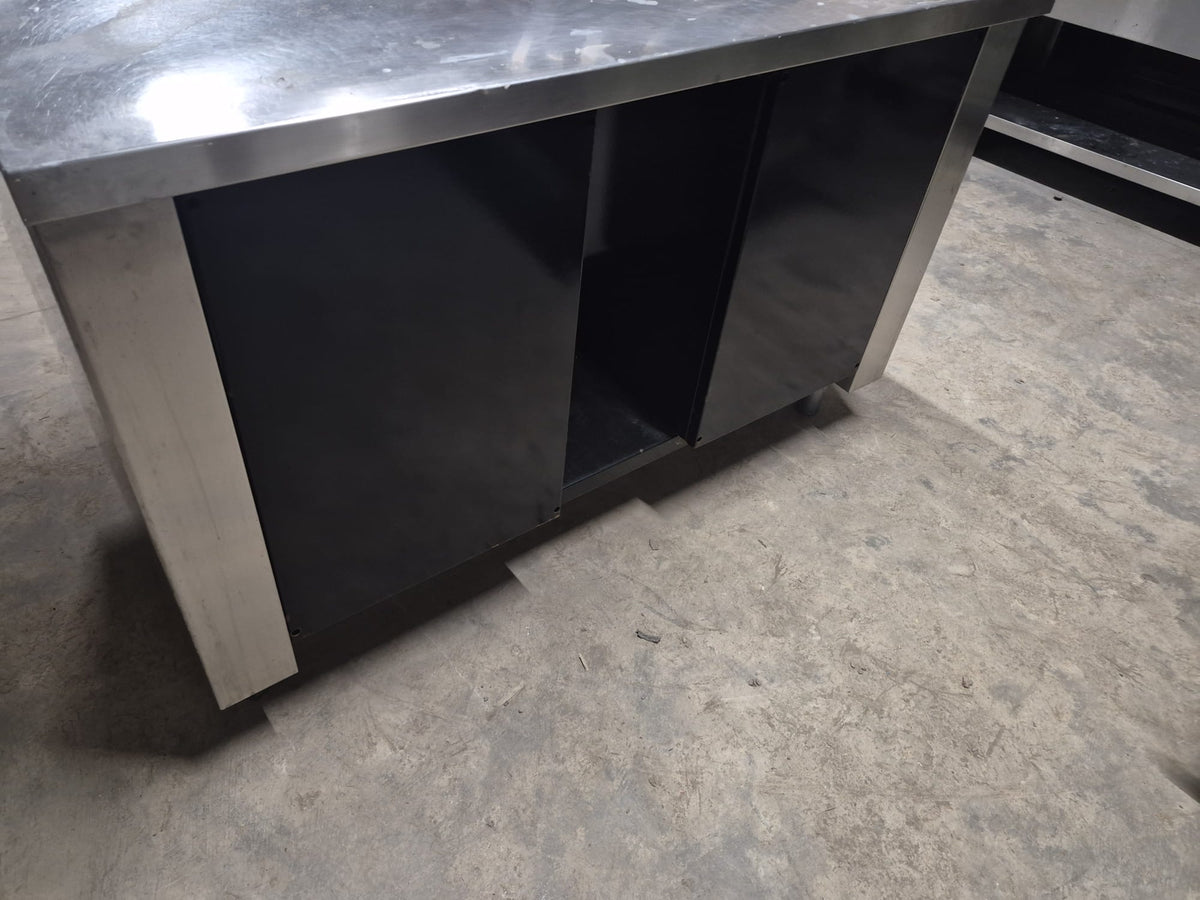 Bancone in Acciaio Professionale con cassetti 130*70 Usato