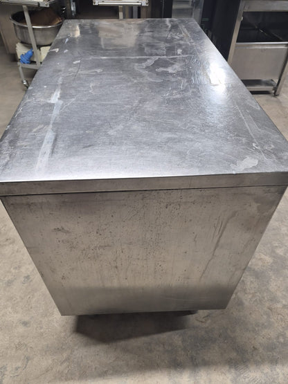 Bancone in Acciaio Professionale con cassetti 130*70 Usato