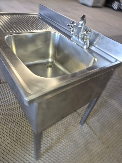 Lavandino in Acciaio Professionale Usato Larho 120cm