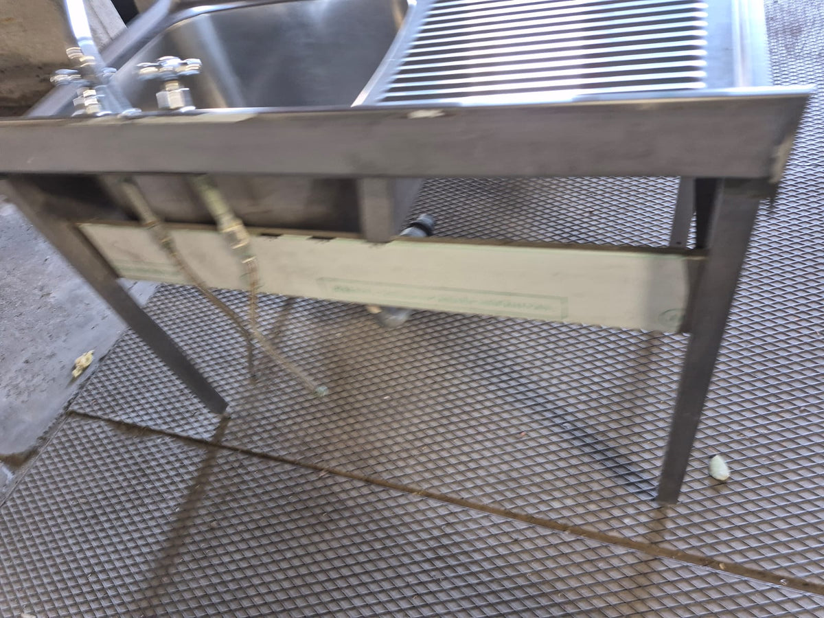 Lavandino in Acciaio Professionale Usato Larho 120cm