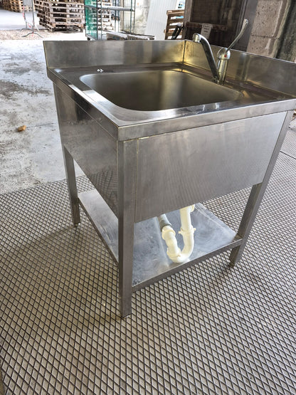 Lavandino in Acciaio Professionale 70*70 usato