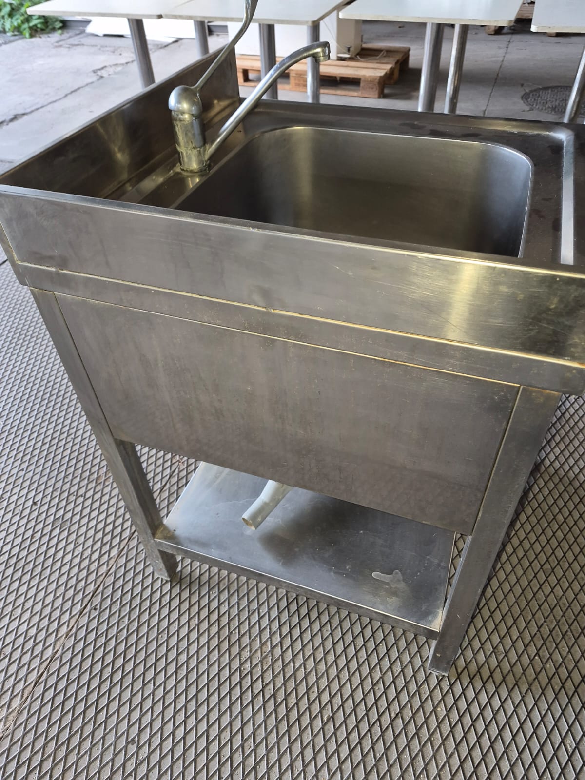 Lavandino in Acciaio Professionale 70*70 usato