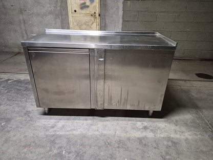 Bancone in Acciaio Professionale 142*60 Usato