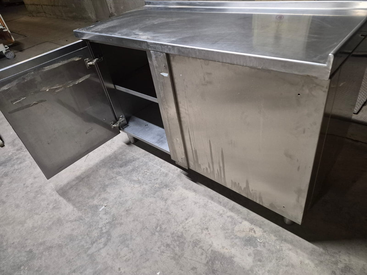 Bancone in Acciaio Professionale 142*60 Usato