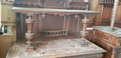 Spettacolare Credenza Rinascimento Rinascimentale Fine 800 Minimo Restauro