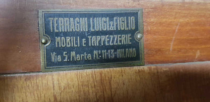 Favolosa Camera Antica Matrimoniale In Arte Deco' Liberty Anni 1920 Circa