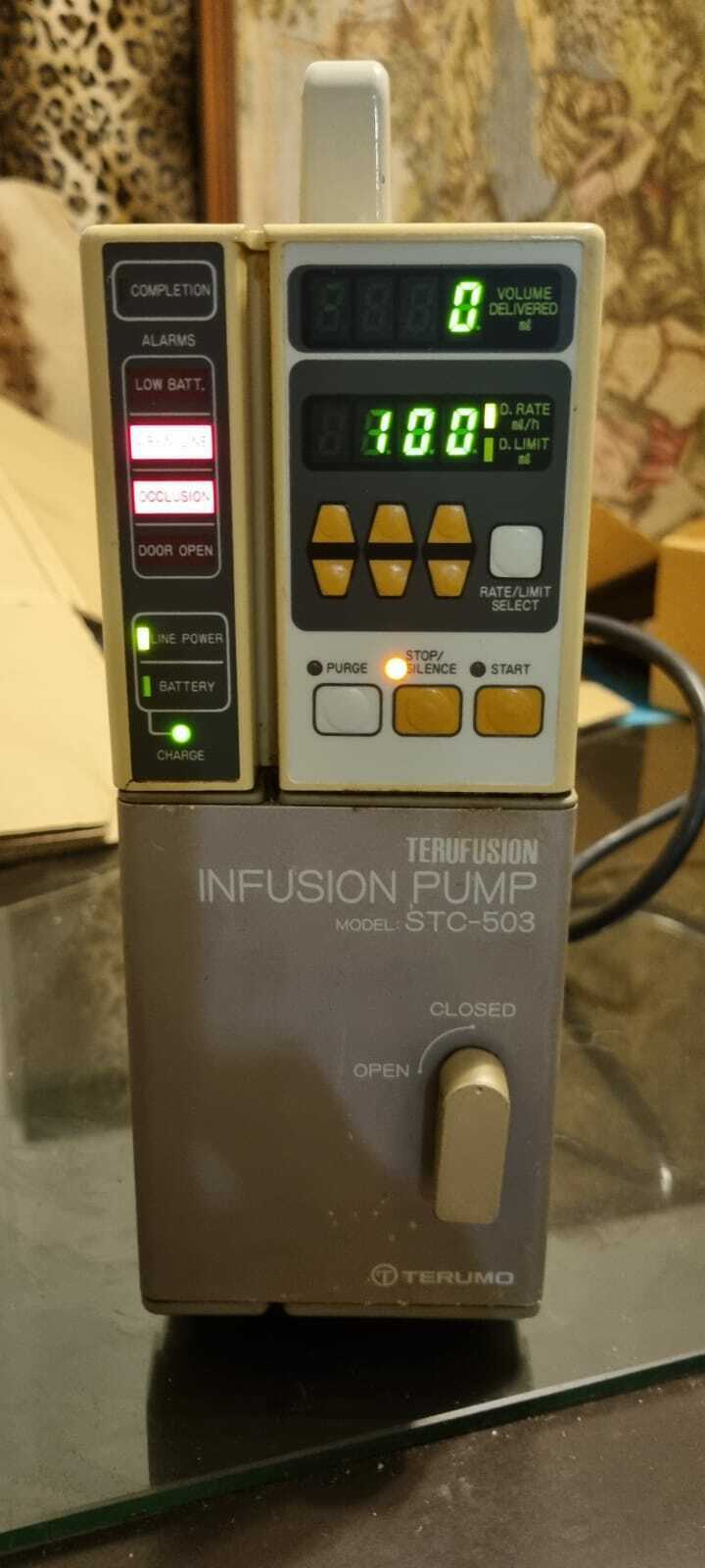 Pompa Infusione Terufusion Stc 503 Mancano Tutti Fili Usato