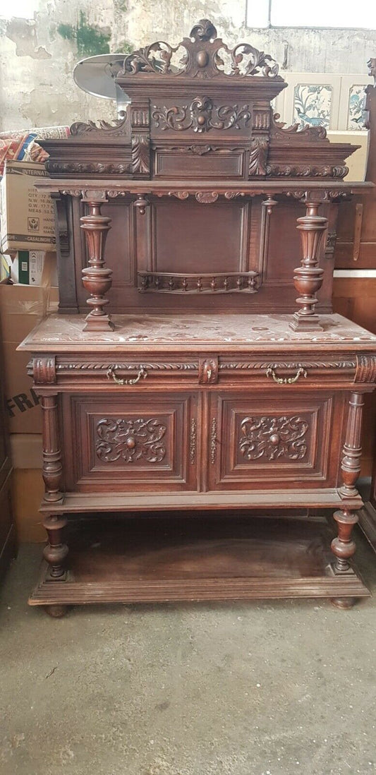 Spettacolare Credenza Rinascimento Rinascimentale Fine 800 Minimo Restauro