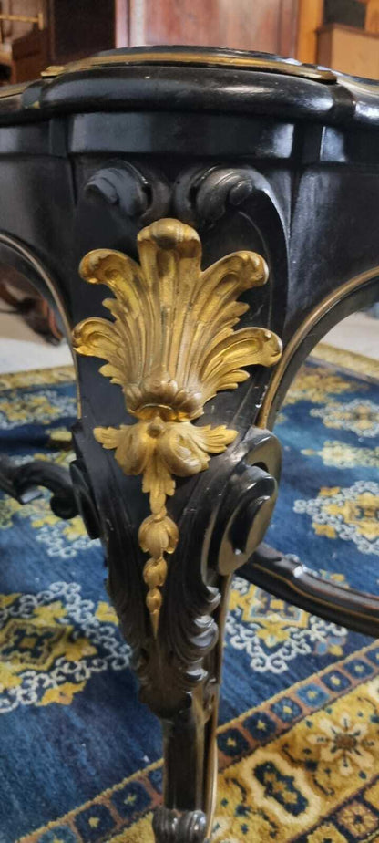 Favolosa Scrivania Epoca Napoleone III Con Bronzi 1850 Circa Da Restaurare