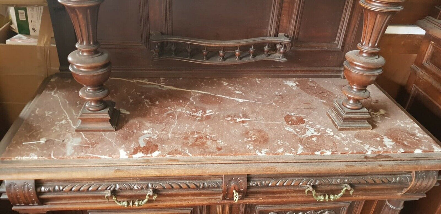 Spettacolare Credenza Rinascimento Rinascimentale Fine 800 Minimo Restauro