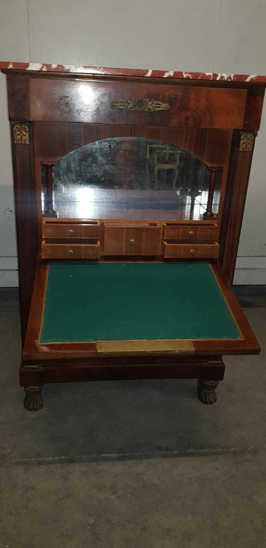 Bellissimo Secretaire Impero Fine 800 Da Restaurare