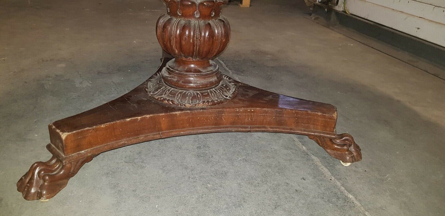 Bellissimo Tavolo Tondo 136cm Impero Inizii 900 Minimo Restauro