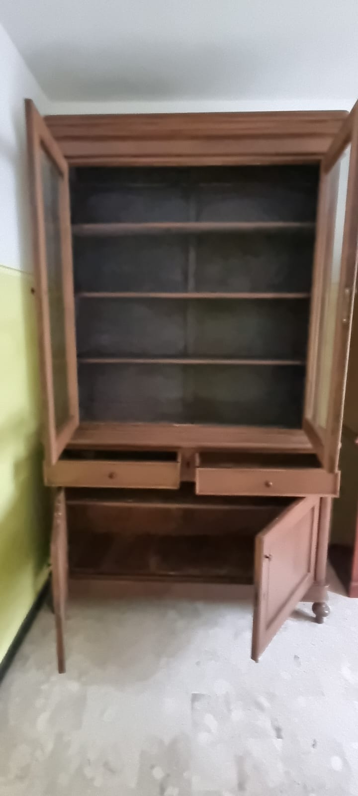 Vetrina Libreria Credenza Inizi 900 Minimo Restauro